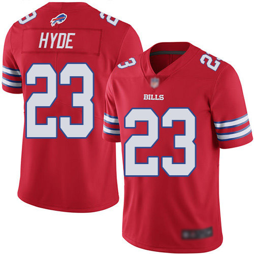 Men Buffalo Bills #23 Micah Hyde Limited Red Rush Vapor Untouchable NFL Jersey